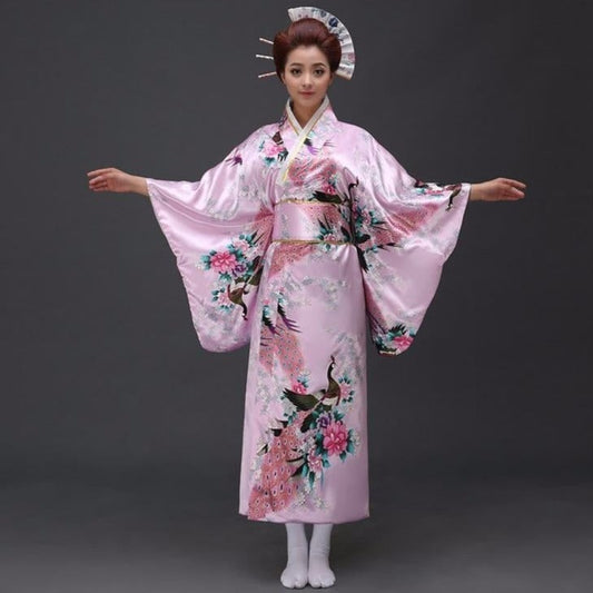 Japanese Floral Long Kimono - Kawaiies - Adorable - Cute - Plushies - Plush - Kawaii