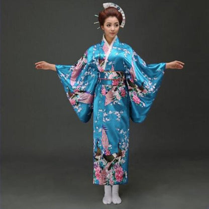 Japanese Floral Long Kimono - Kawaiies - Adorable - Cute - Plushies - Plush - Kawaii