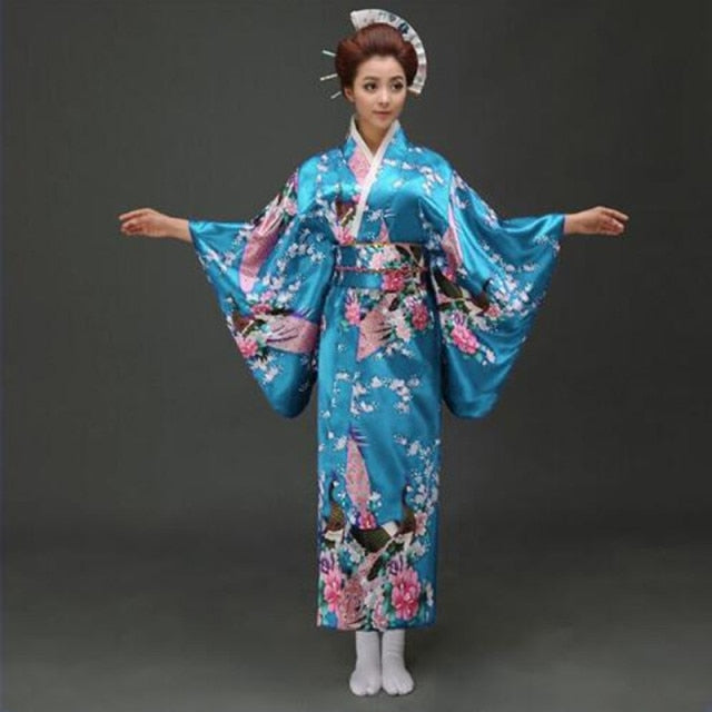 Japanese Floral Long Kimono - Kawaiies - Adorable - Cute - Plushies - Plush - Kawaii
