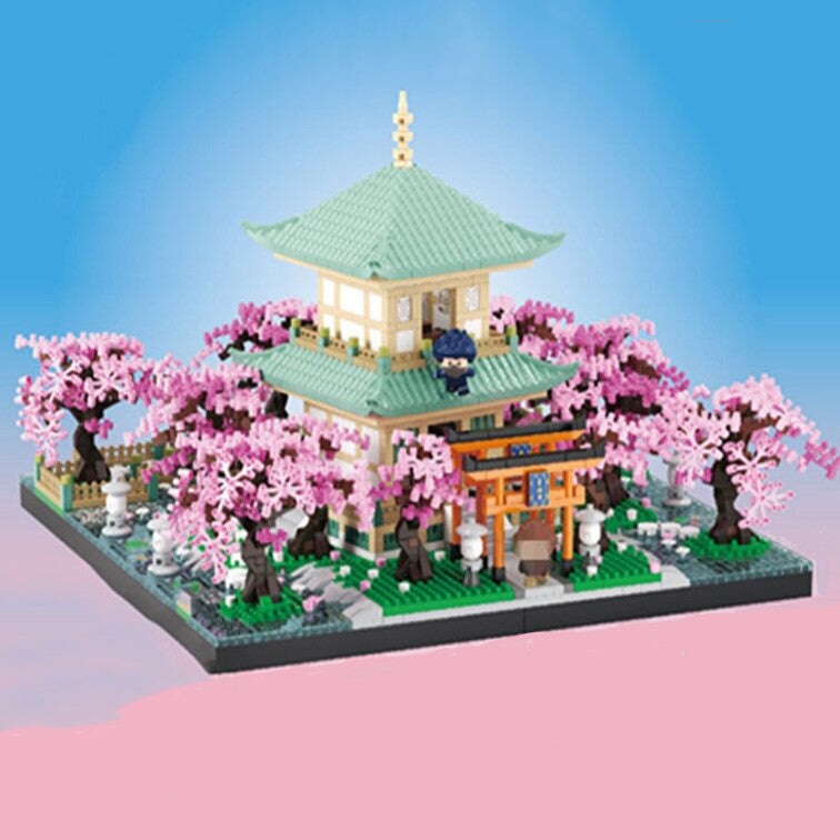 Japanese Heian Shrine Sakura Nano Building Blocks | NEW - Kawaiies - Adorable - Cute - Plushies - Plush - Kawaii