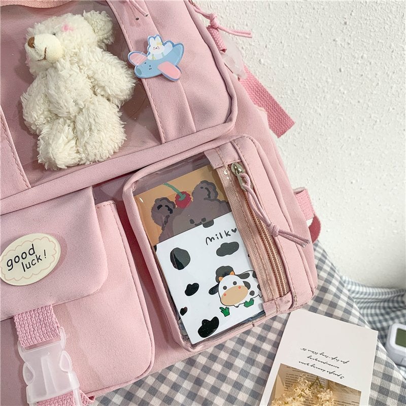 Japanese High School Backpack Bag - Kawaiies - Adorable - Cute - Plushies - Plush - Kawaii