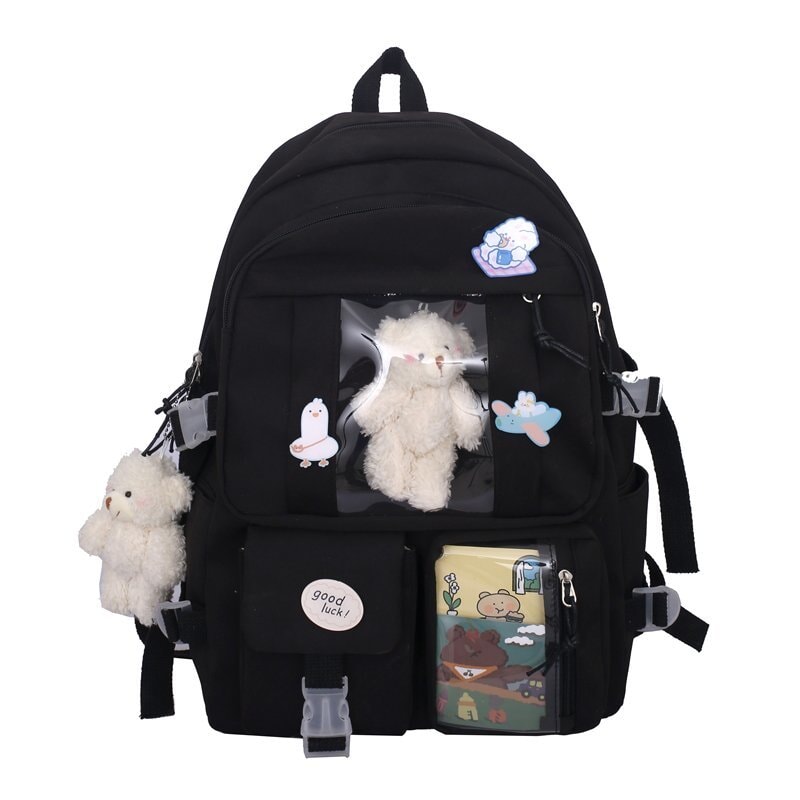 Japanese High School Backpack Bag - Kawaiies - Adorable - Cute - Plushies - Plush - Kawaii