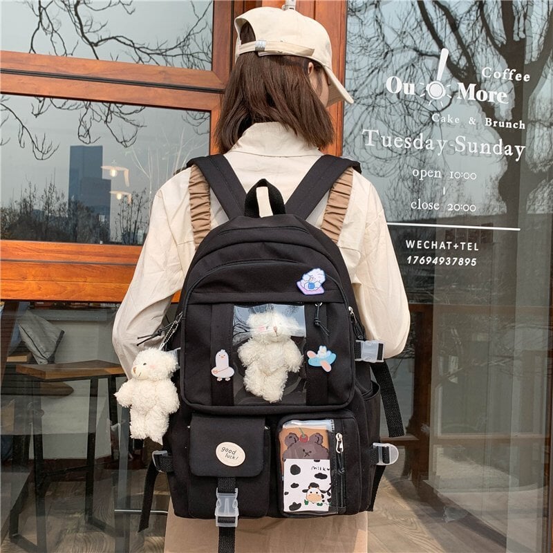 Japanese High School Backpack Bag - Kawaiies - Adorable - Cute - Plushies - Plush - Kawaii