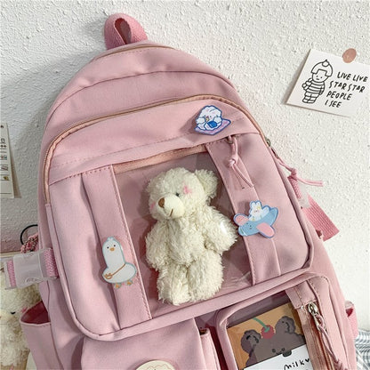Japanese High School Backpack Bag - Kawaiies - Adorable - Cute - Plushies - Plush - Kawaii