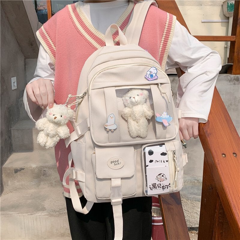 Japanese High School Backpack Bag - Kawaiies - Adorable - Cute - Plushies - Plush - Kawaii