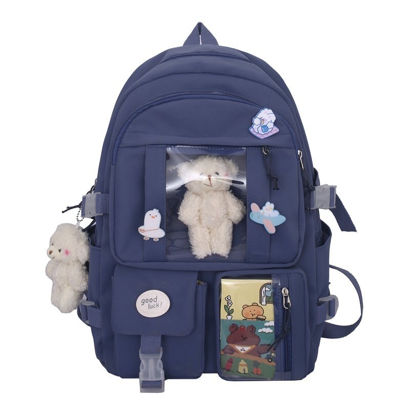 Blue backpack for boys, alien backpacks, aesthetic backpacks, cool