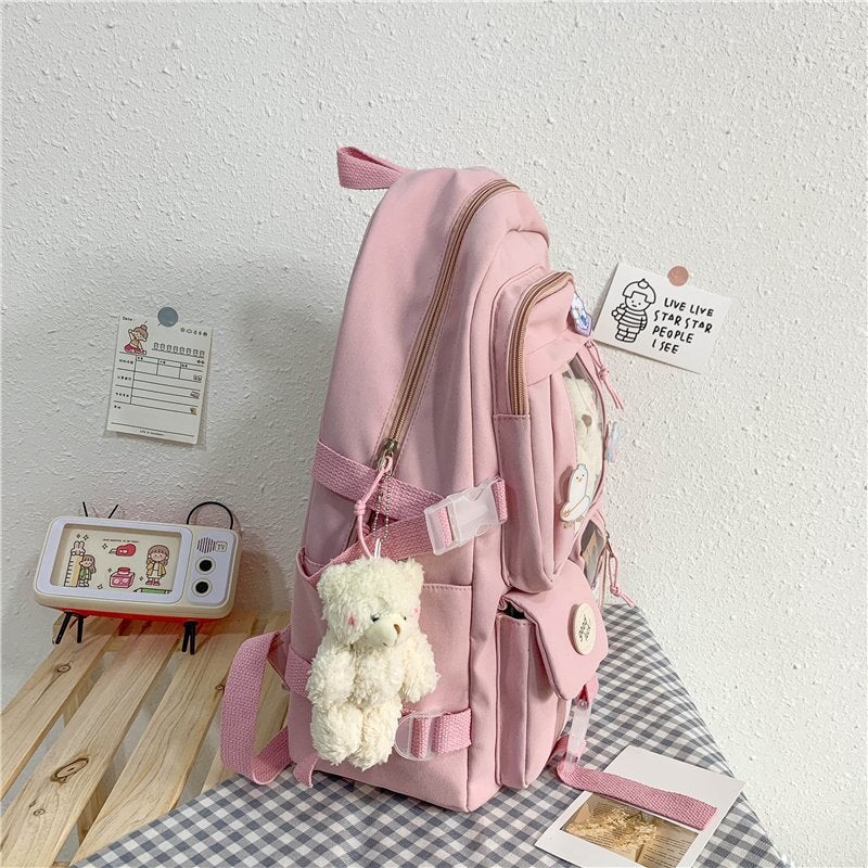 Japanese High School Backpack Bag - Kawaiies - Adorable - Cute - Plushies - Plush - Kawaii