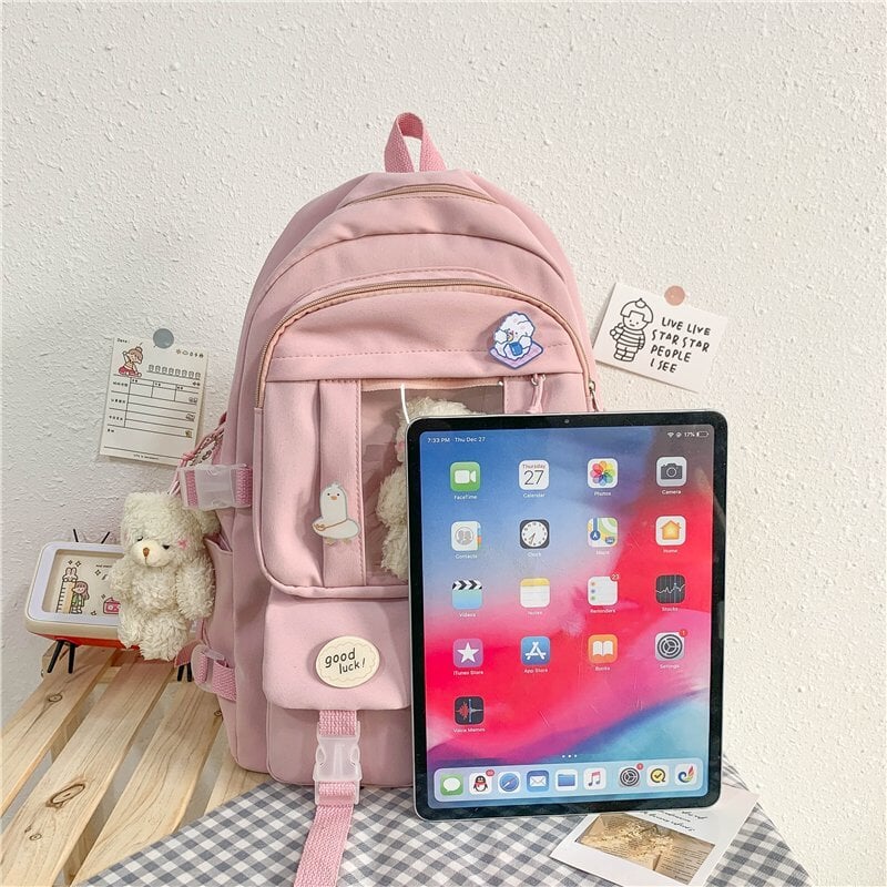 Pink Back To School Supplies  Girl school supplies, School bags for girls,  School bag essentials