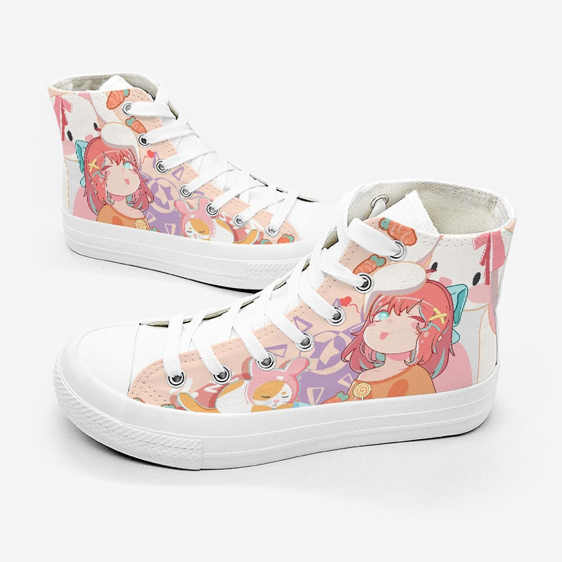 Japanese Kawaii Girl Bunny Carrots Women's Sneakers Trainers - Kawaiies - Adorable - Cute - Plushies - Plush - Kawaii