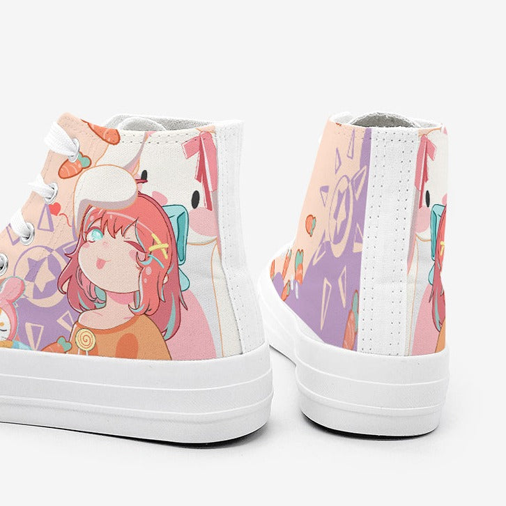 Japanese Kawaii Girl Bunny Carrots Women's Sneakers Trainers - Kawaiies - Adorable - Cute - Plushies - Plush - Kawaii