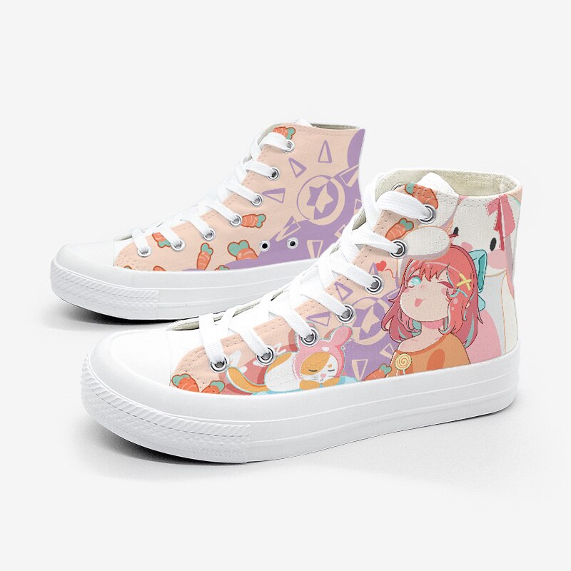 Japanese Kawaii Girl Bunny Carrots Women's Sneakers Trainers - Kawaiies - Adorable - Cute - Plushies - Plush - Kawaii