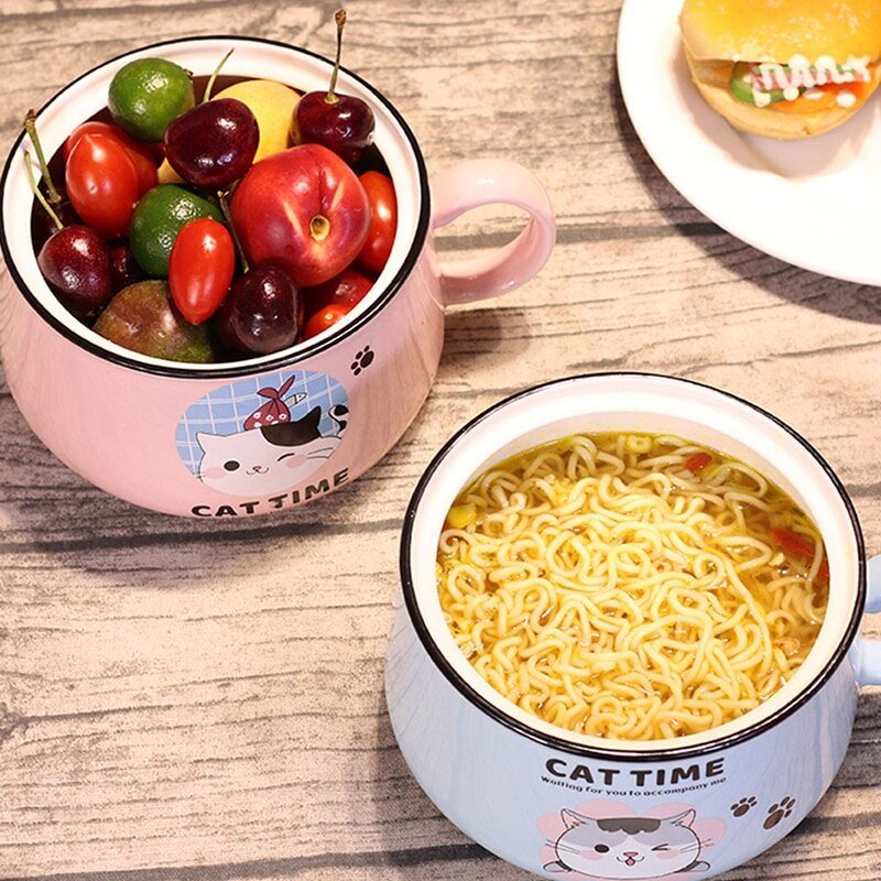 Japanese Kawaiies Instant Noodles Cat Bowl - Kawaiies - Adorable - Cute - Plushies - Plush - Kawaii