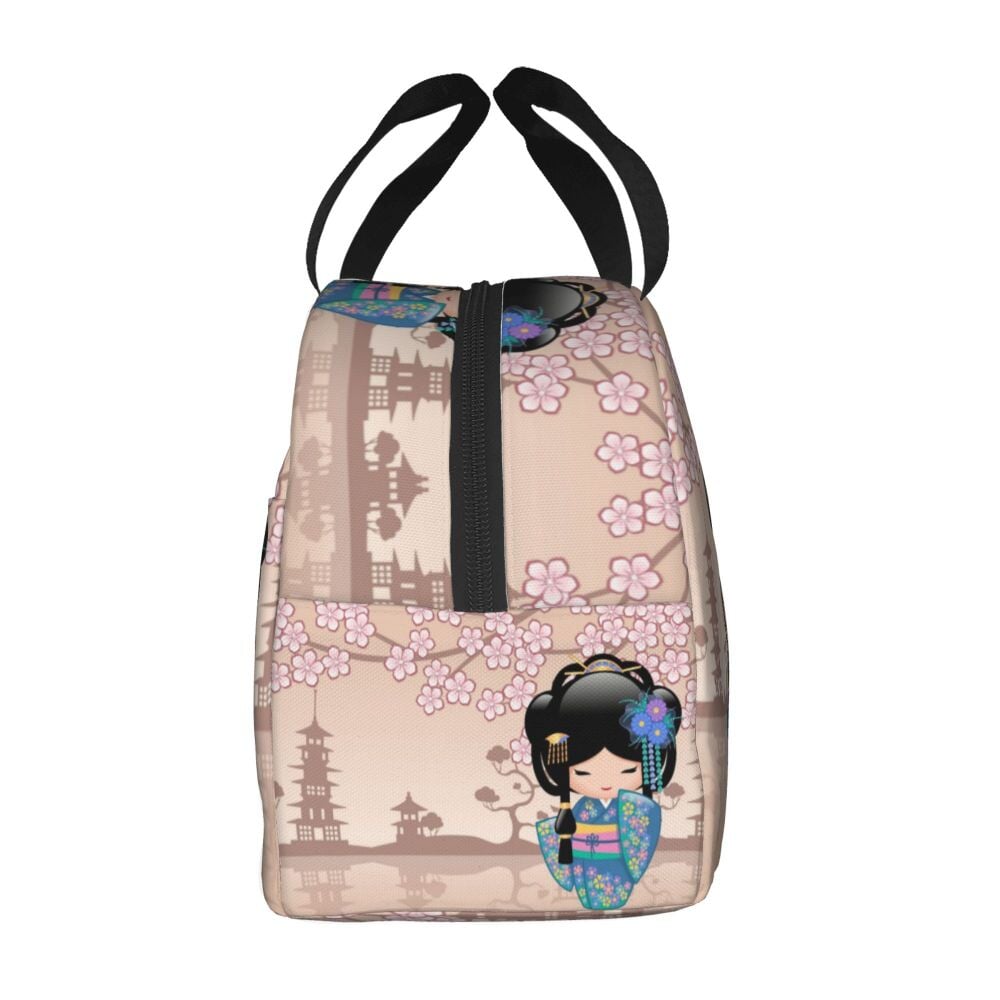 Japanese Keiko Kokeshi Doll Lunch Bag - Kawaiies - Adorable - Cute - Plushies - Plush - Kawaii