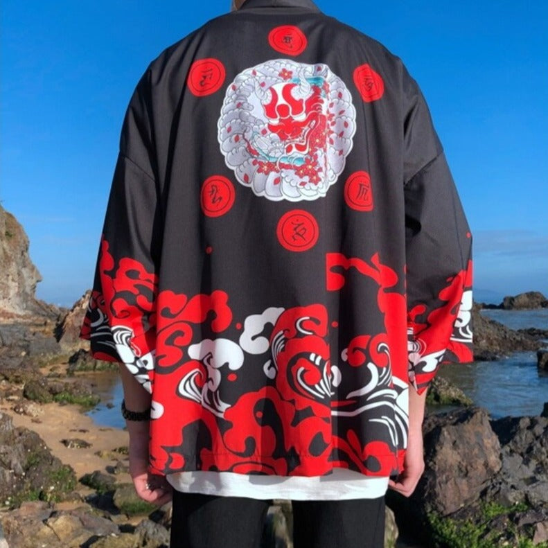 Japanese Art Fancy Kimono Cardigan Robe Short - Kawaiies - Adorable - Cute - Plushies - Plush - Kawaii
