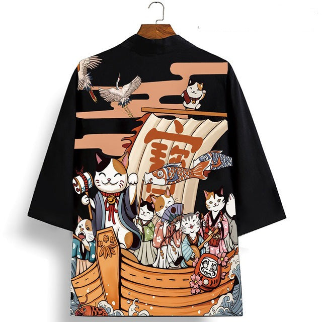 Japanese Kimono Cruise Lucky Cats - Kawaiies - Adorable - Cute - Plushies - Plush - Kawaii