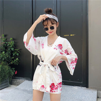 Japanese Lady with Tsubaki Flowers Kimono - Kawaiies - Adorable - Cute - Plushies - Plush - Kawaii