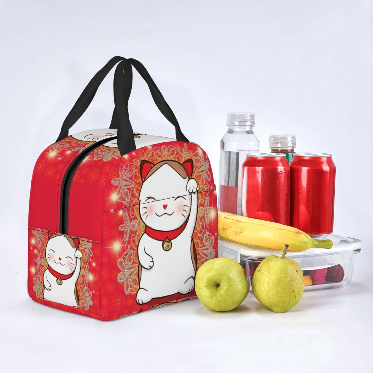 kawaiies-softtoys-plushies-kawaii-plush-Japanese Lucky Cat Lunch Bag Bag 