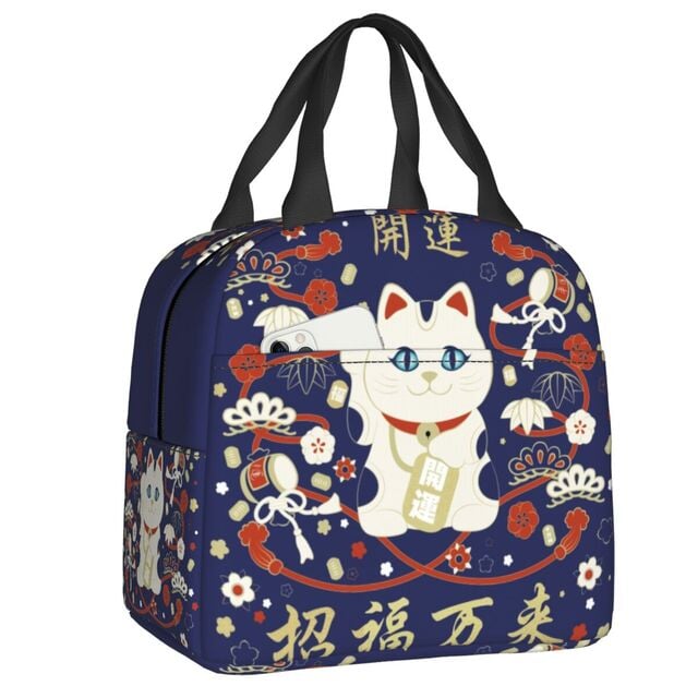 kawaiies-softtoys-plushies-kawaii-plush-Japanese Lucky Cat Lunch Bag Bag 