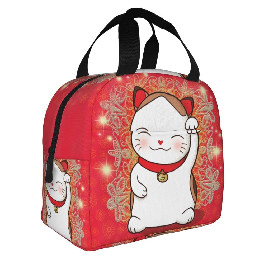 kawaiies-softtoys-plushies-kawaii-plush-Japanese Lucky Cat Lunch Bag Bag 