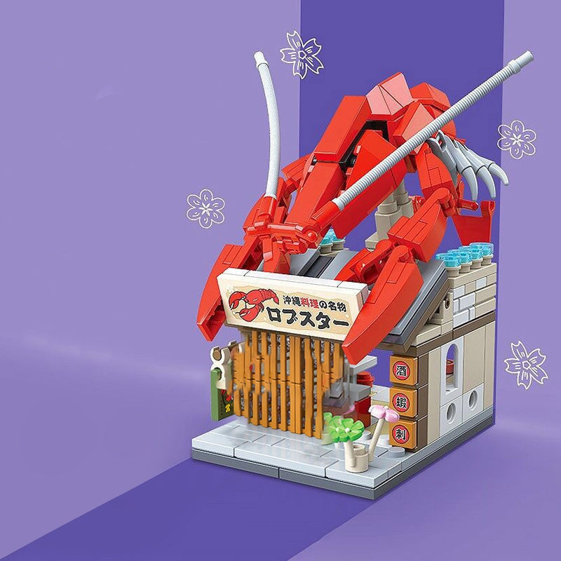 Japanese Micro Seafood Street Stalls Building Sets - Kawaiies - Adorable - Cute - Plushies - Plush - Kawaii