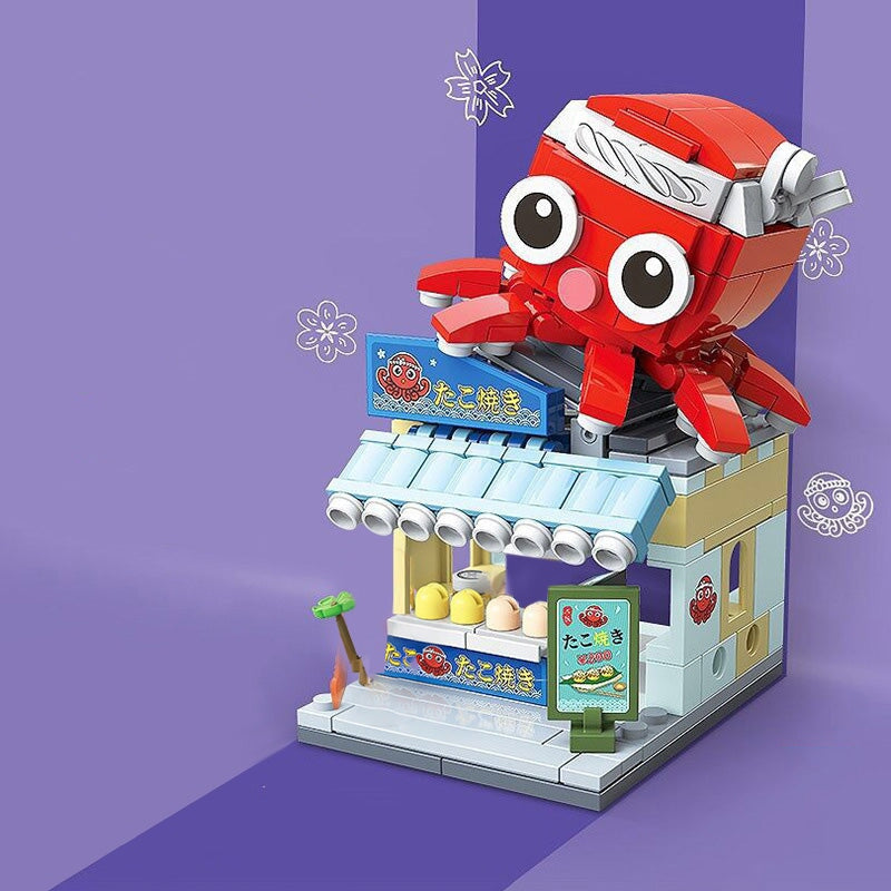 Japanese Micro Seafood Street Stalls Building Sets - Kawaiies - Adorable - Cute - Plushies - Plush - Kawaii