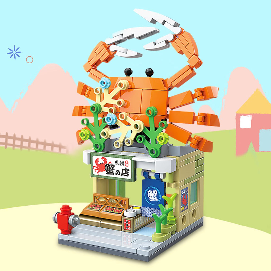 Japanese Micro Seafood Street Stalls Building Sets - Kawaiies - Adorable - Cute - Plushies - Plush - Kawaii
