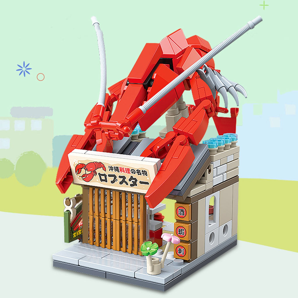 Japanese Micro Seafood Street Stalls Building Sets - Kawaiies - Adorable - Cute - Plushies - Plush - Kawaii