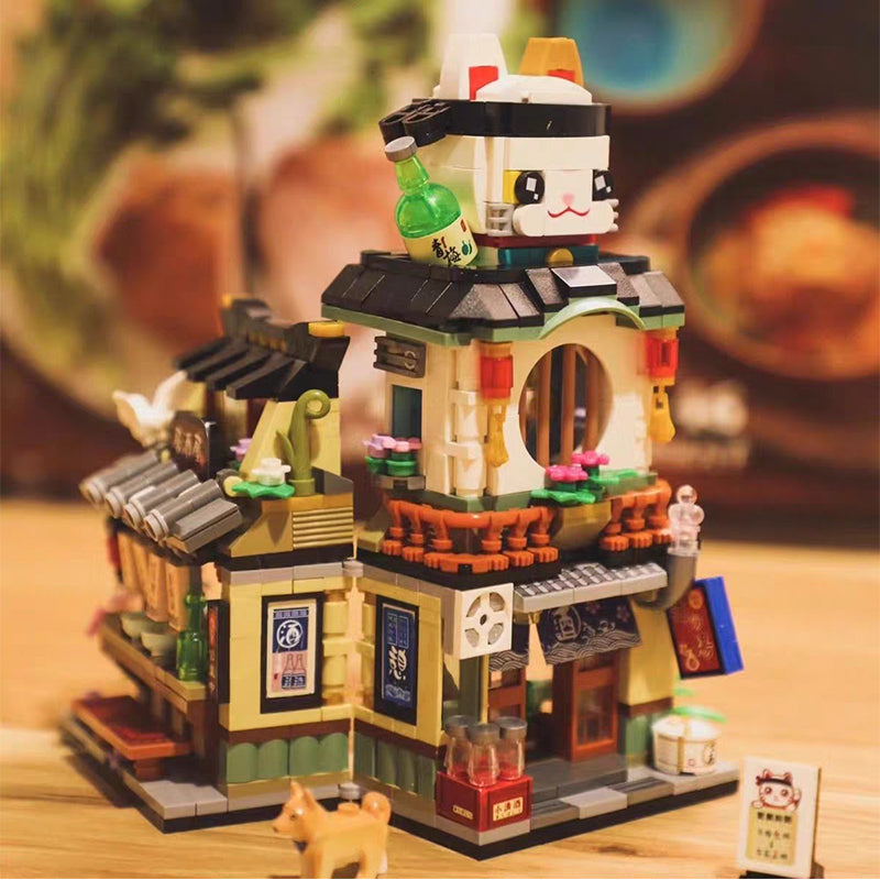 Japanese Ramen Bar Seafood Store Micro Building Sets - Kawaiies - Adorable - Cute - Plushies - Plush - Kawaii