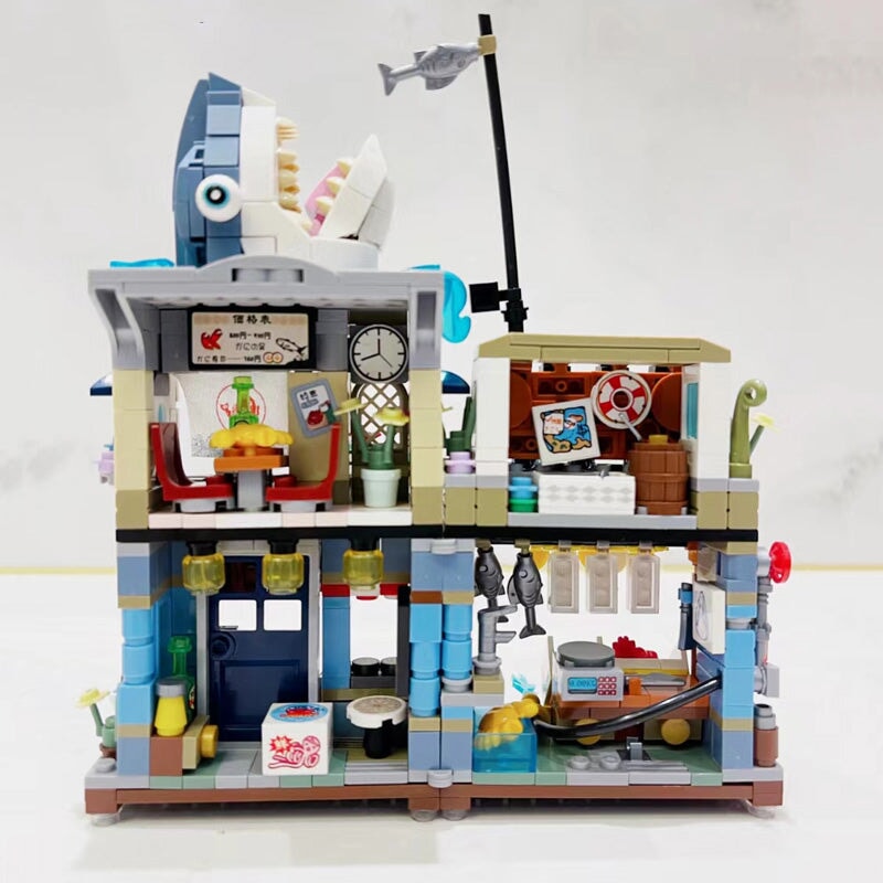 Japanese Ramen Bar Seafood Store Micro Building Sets - Kawaiies - Adorable - Cute - Plushies - Plush - Kawaii