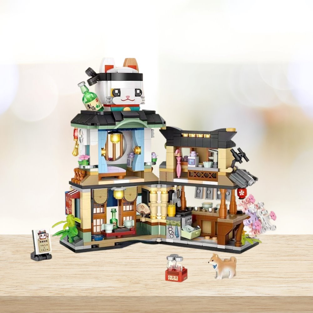 Japanese Ramen Bar Seafood Store Micro Building Sets - Kawaiies - Adorable - Cute - Plushies - Plush - Kawaii