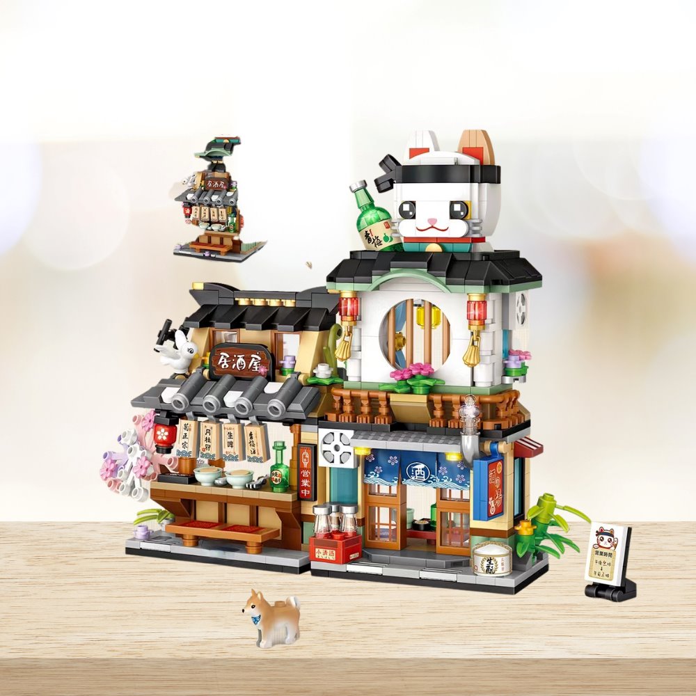 Japanese Ramen Bar Seafood Store Micro Building Sets - Kawaiies - Adorable - Cute - Plushies - Plush - Kawaii