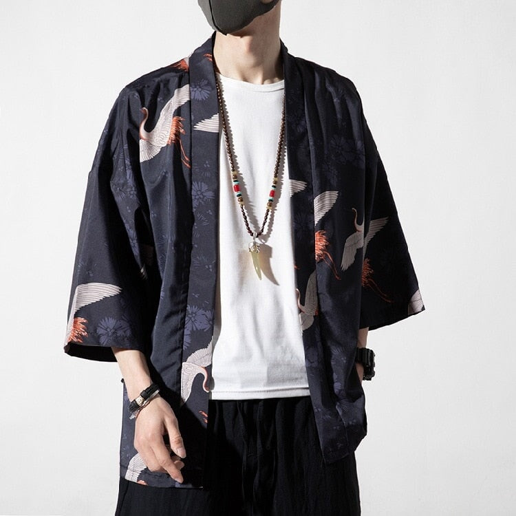 kawaiies-softtoys-plushies-kawaii-plush-Japanese Royal Cranes Kimono Apparel Blue Cranes M 