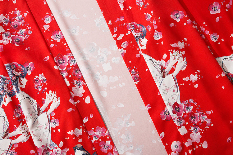Japanese Sakura Cherry Blossom Print Kimono - Kawaiies - Adorable - Cute - Plushies - Plush - Kawaii