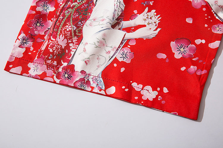 Japanese Sakura Cherry Blossom Print Kimono - Kawaiies - Adorable - Cute - Plushies - Plush - Kawaii