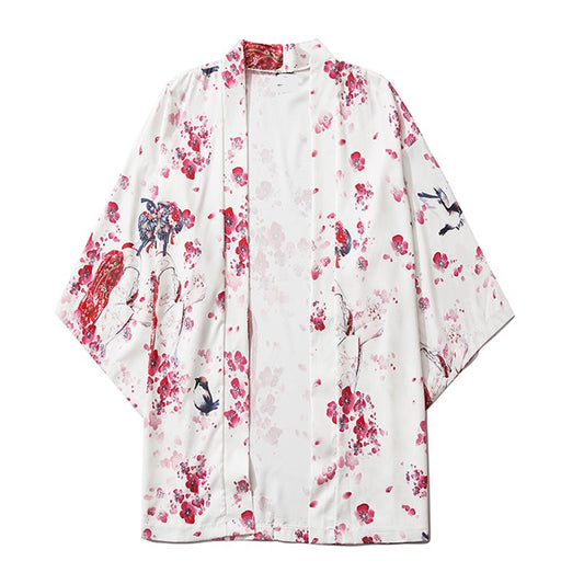 Japanese Sakura Cherry Blossom Print Kimono - Kawaiies - Adorable - Cute - Plushies - Plush - Kawaii