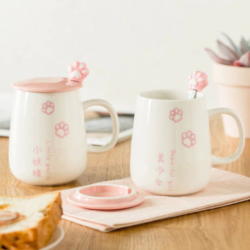Japanese Sakura Paw Mug - Kawaiies - Adorable - Cute - Plushies - Plush - Kawaii