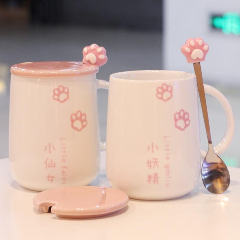 Japanese Sakura Paw Mug - Kawaiies - Adorable - Cute - Plushies - Plush - Kawaii