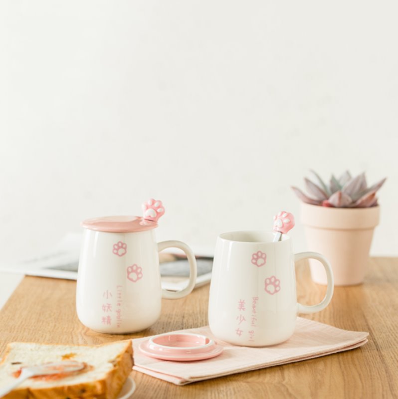Japanese Sakura Paw Mug - Kawaiies - Adorable - Cute - Plushies - Plush - Kawaii