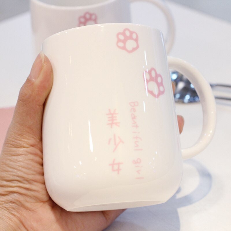 Japanese Sakura Paw Mug - Kawaiies - Adorable - Cute - Plushies - Plush - Kawaii