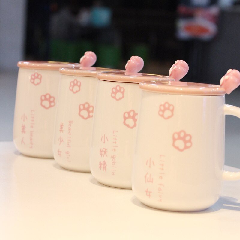 Japanese Sakura Paw Mug - Kawaiies - Adorable - Cute - Plushies - Plush - Kawaii
