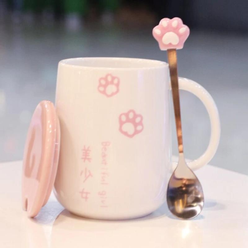 Japanese Sakura Paw Mug - Kawaiies - Adorable - Cute - Plushies - Plush - Kawaii