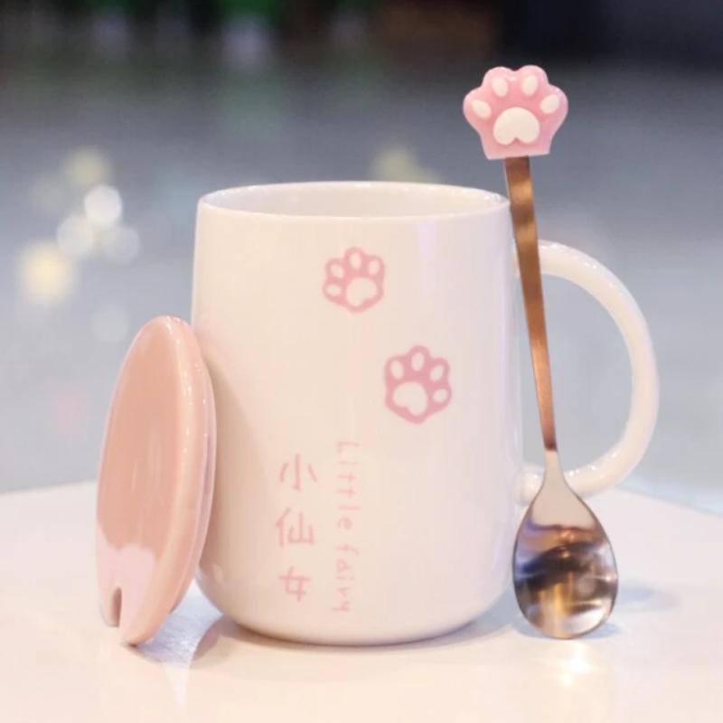 Japanese Sakura Paw Mug - Kawaiies - Adorable - Cute - Plushies - Plush - Kawaii