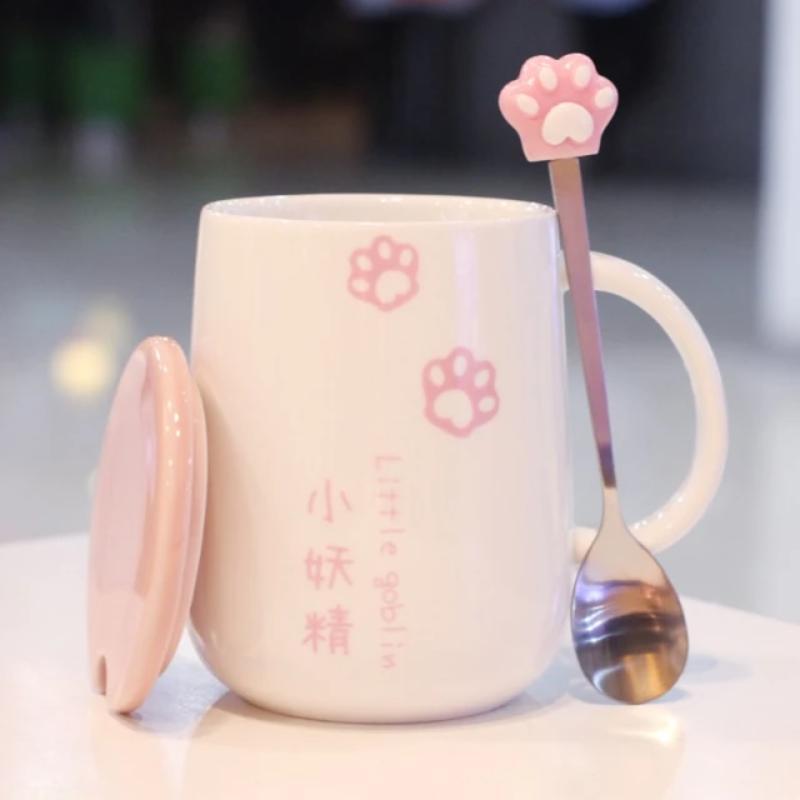 Japanese Sakura Paw Mug - Kawaiies - Adorable - Cute - Plushies - Plush - Kawaii