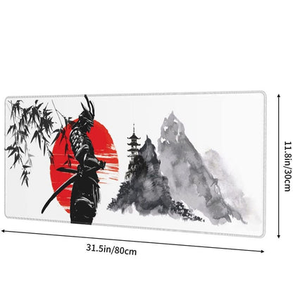 kawaiies-softtoys-plushies-kawaii-plush-Japanese Samurai Blood Red Sun & Mountains Large Mouse Pad Memo Pads 