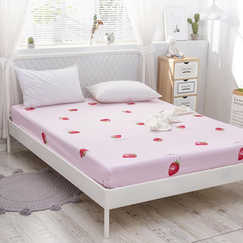 Japanese Strawberry Fitted Bedsheet - Kawaiies - Adorable - Cute - Plushies - Plush - Kawaii