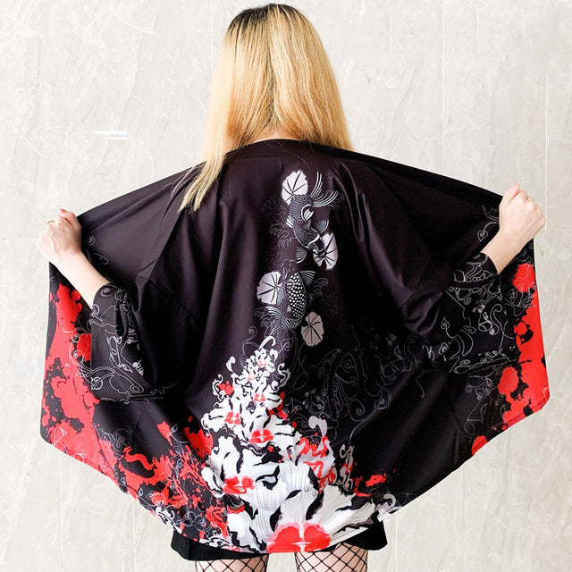 Japanese Women Kimono Day and Night Koi - Kawaiies - Adorable - Cute - Plushies - Plush - Kawaii