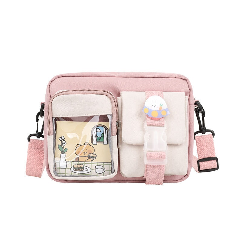 Japanse Rectangle Small Nylon Crossbody Shoulder Bag – Kawaiies