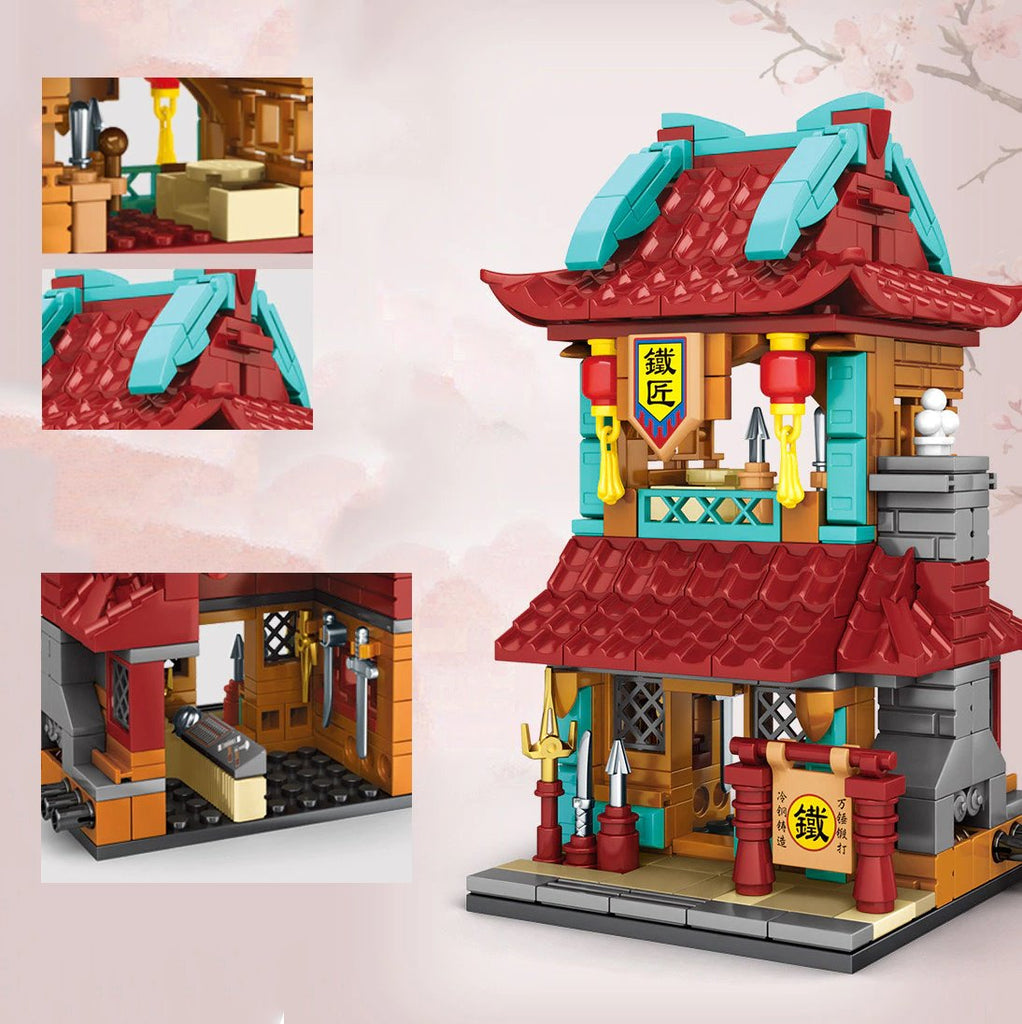Jiangsu Streets Stores Set 1 Building Sets - Kawaiies - Adorable - Cute - Plushies - Plush - Kawaii