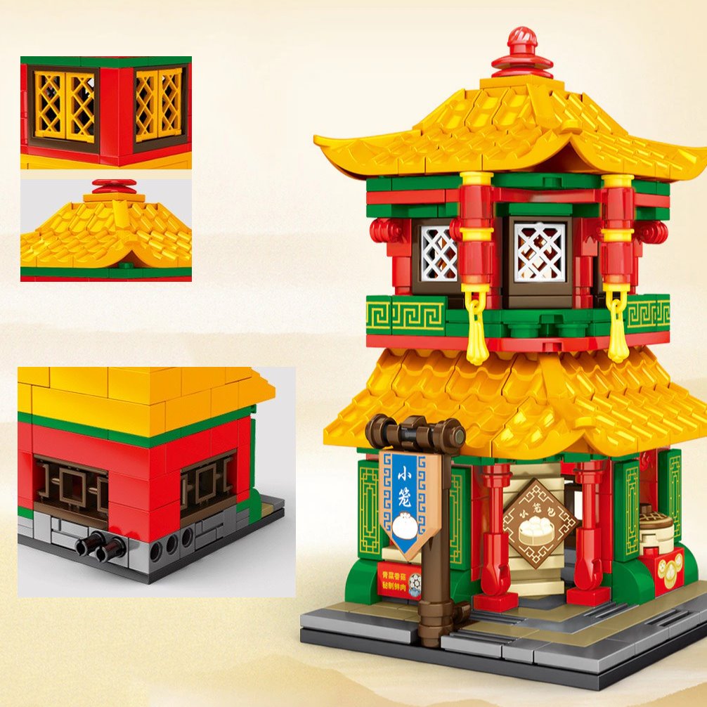 Jiangsu Streets Stores Set 1 Building Sets - Kawaiies - Adorable - Cute - Plushies - Plush - Kawaii