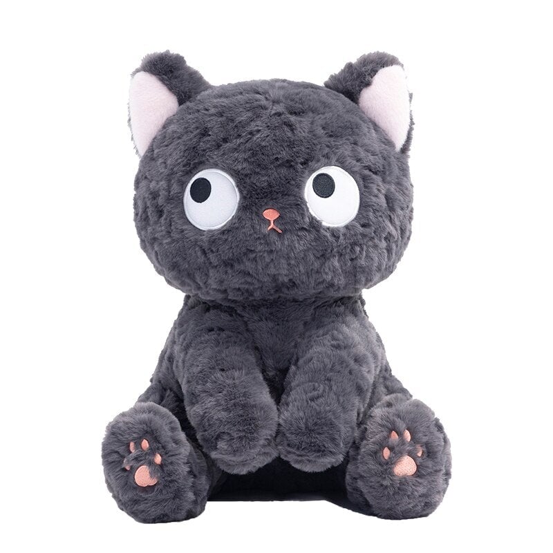 Jiji the Cute Fluffy Black Cat Plushie – Kawaiies